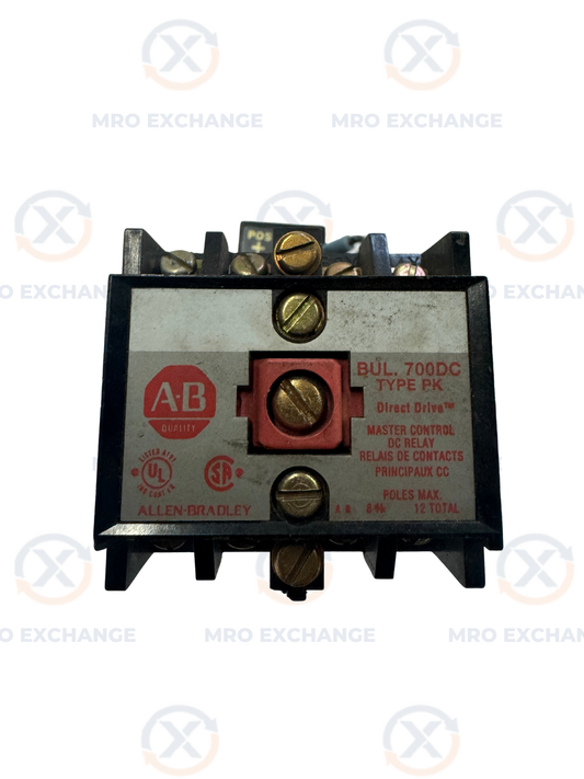 Allen-Bradley Master Control DC Relay 700DC-PK800Z24 24V DC