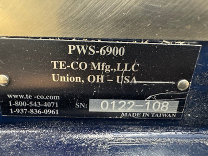 TE-CO Mfg Machine Vise PWS-6900 | 6 In. Jaw Width, 9 In. Jaw Opening m00841