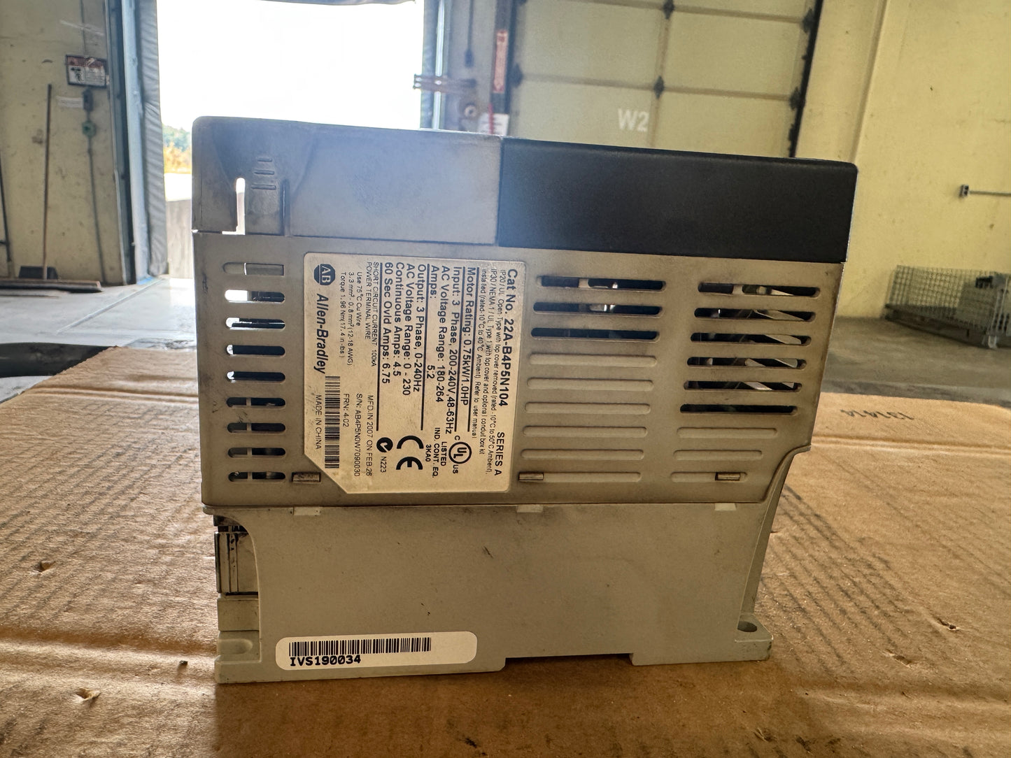 Allen-Bradley AC Drive 22A-B4P5N104 - 1 HP Variable RPM