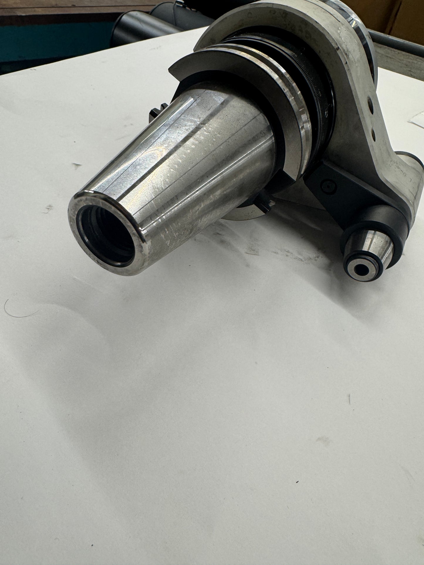 BIG Daishowa Right Angle Head BCV50-AG90/NBS10-215 | CAT50 | NBS10 Collet Chuck Output, 6,000 RPM Max | Orientation: Radial | Coolant Through