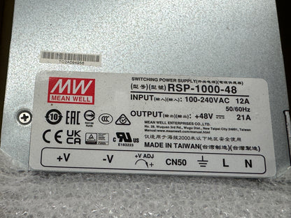 Mean Well RSP-1000-48 Switching Power Supply Open Box Unused