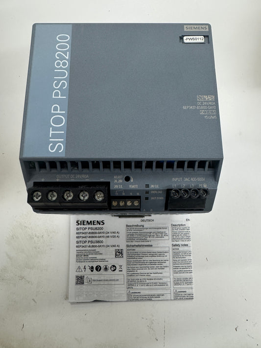 Siemens Power Supply 6EP3437-8SB00-0AY0 m01046