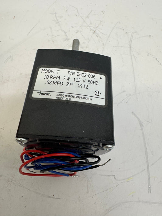 Hurst Synchronous AC Gearmotor 2602-006 - Variable 10 RPM m00741