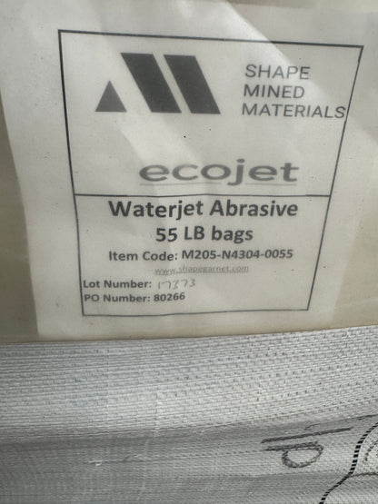 Shape Mined Materials Waterjet Abrasive Garnet M205-N4304-0055 #80 Mesh, 2,200 Lb Bulk Bag