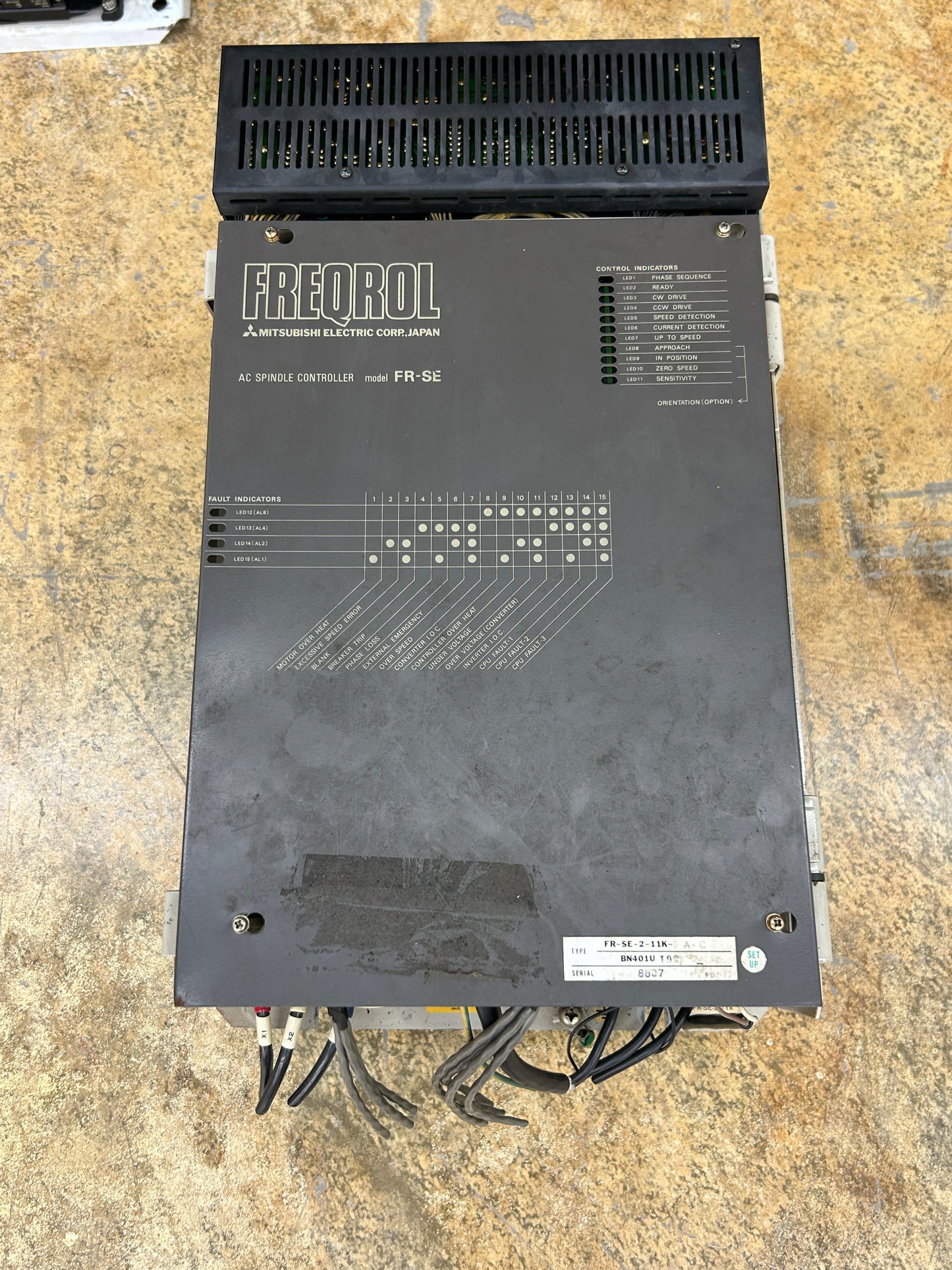 Mitsubishi Electric AC Spindle Controller FR-SE-2-11K 200V