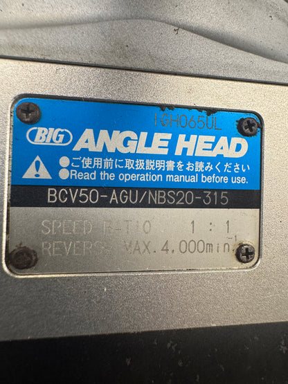 BIG Daishowa Universal Angle Head BCV50-AGU/NBS20-315 | CAT50 | NBS20 Collet Output, 12.4 In. Gauge Length | Orientation: Radial