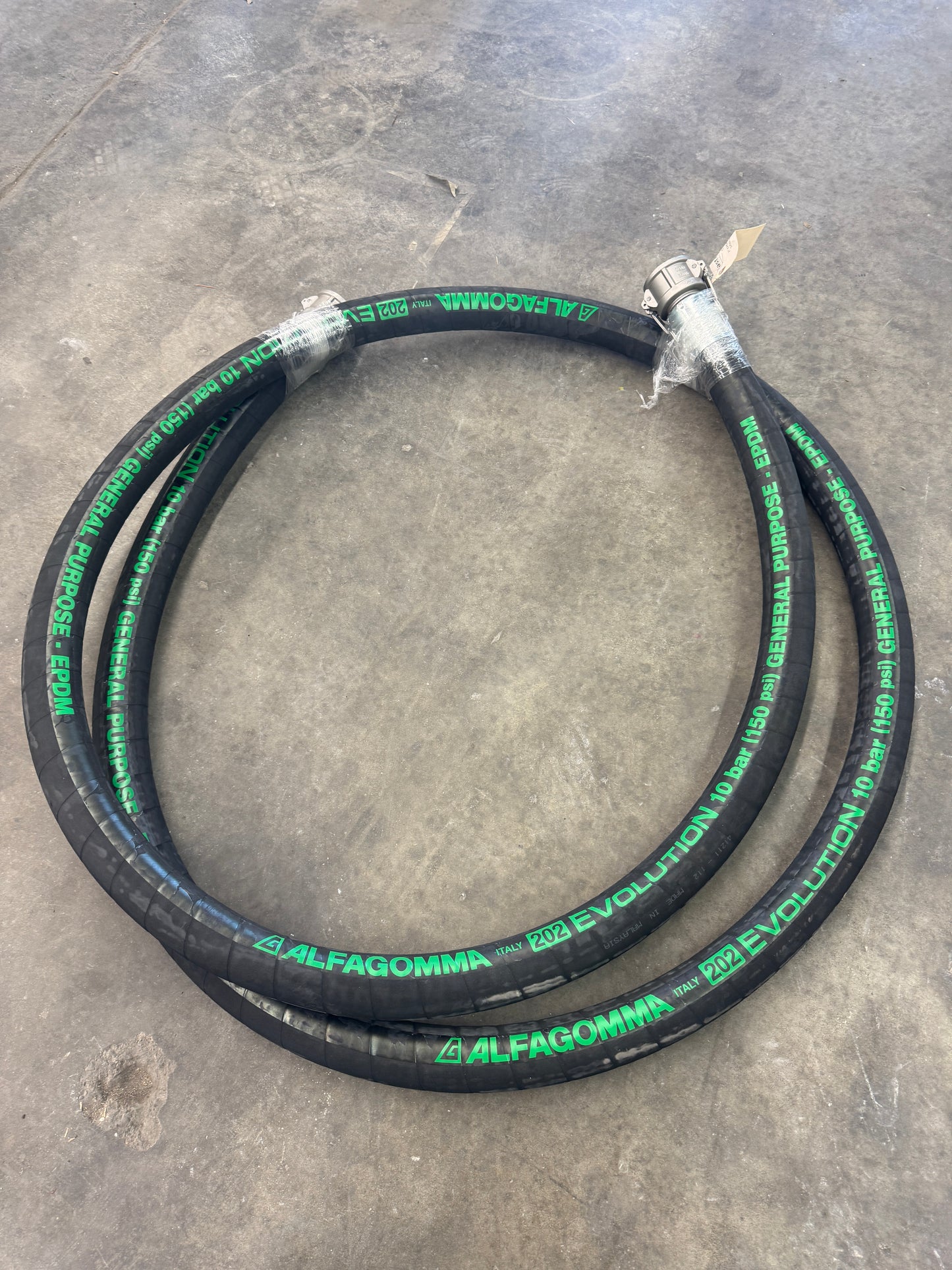 Alfagomma EPDM Hose Assembly C200625 2 In. Type C Camlock 150 PSI