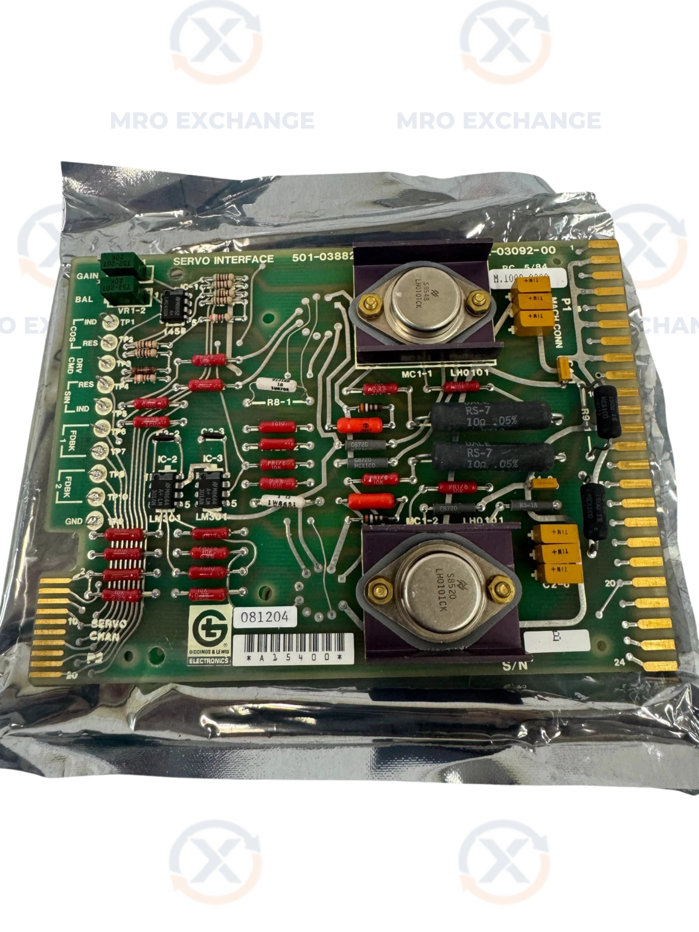 Giddings & Lewis Electronics Servo Interface Board 501-03882