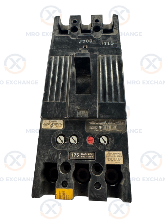 General Electric Molded Case Circuit Breaker TFJ236175 600V AC / 250V DC