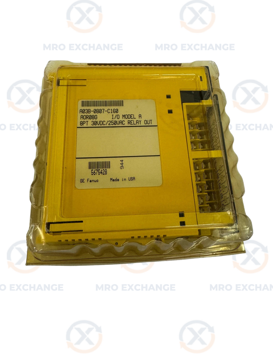 GE Fanuc I/O Module Model A Relay Output Module A03B-0807-C160 30V DC / 250V AC