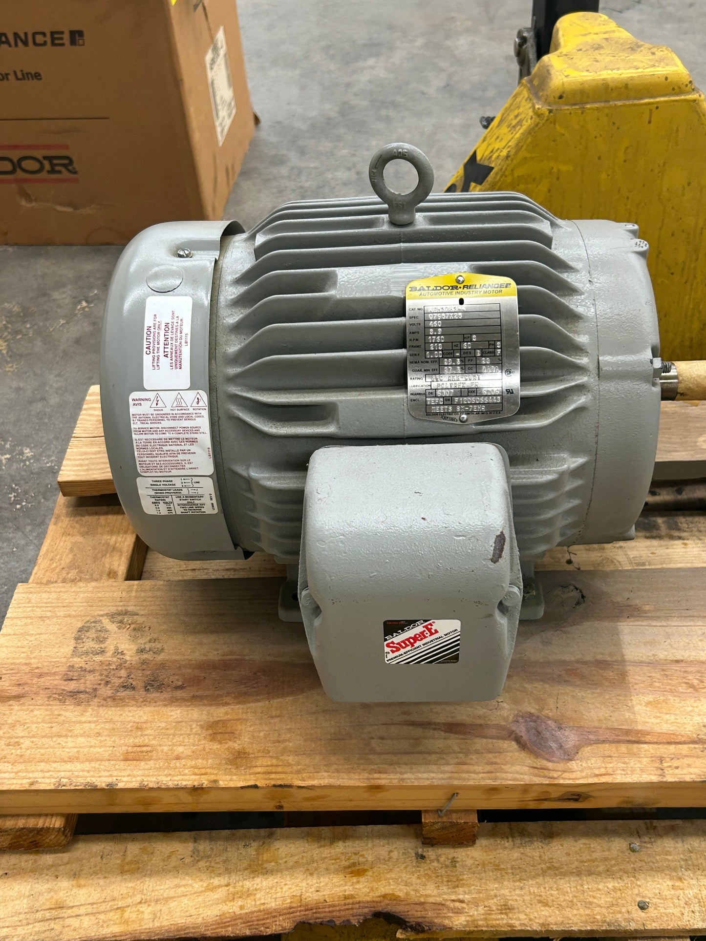 Baldor Reliancer AC Motor AEM3783-4 - 3 HP 1800 RPM
