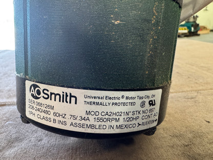 A.O. Smith Shaded Pole Motor 657-CA2H021N - 1 HP 1500 RPM