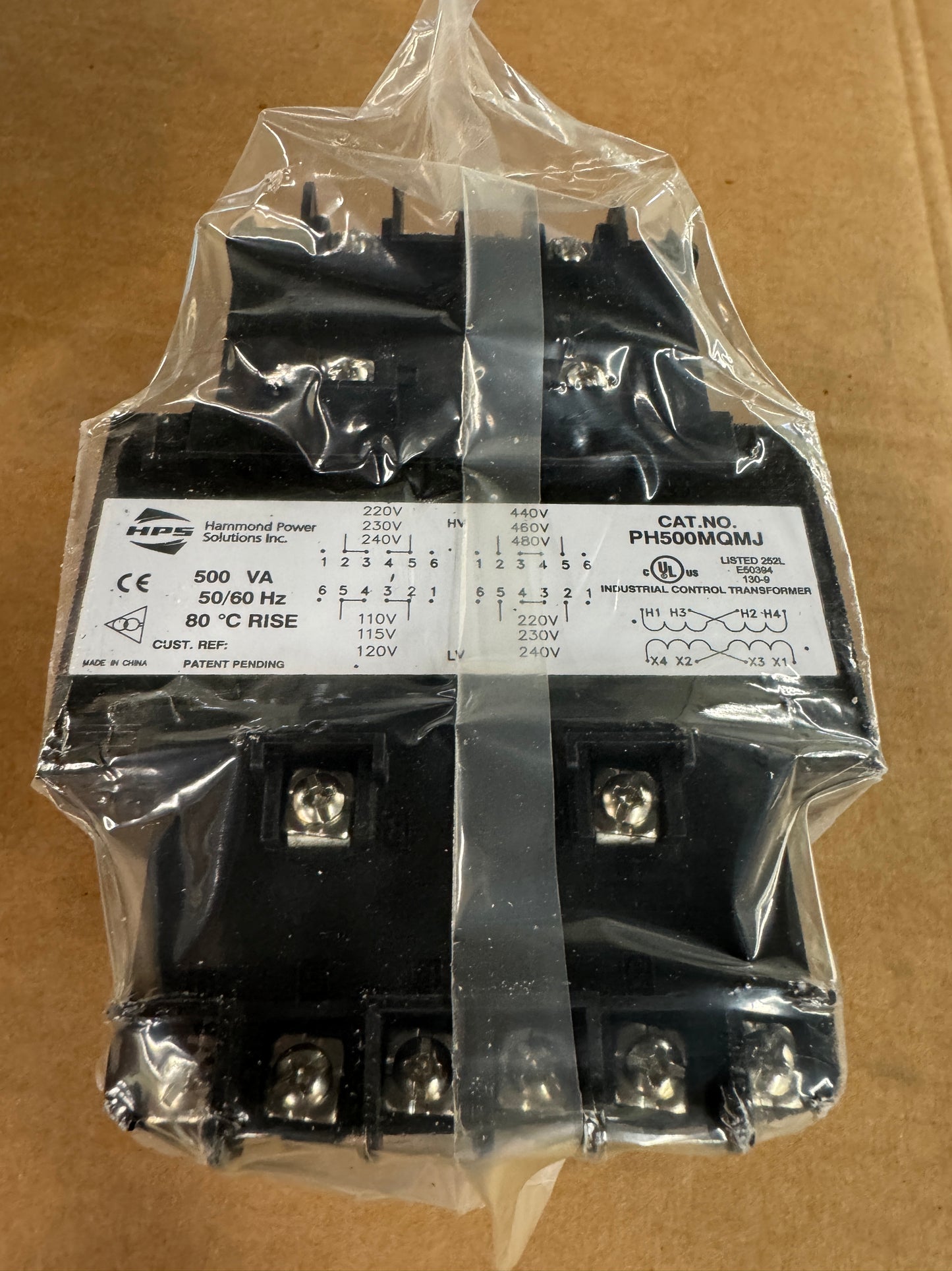 Hammond Power Solutions Industrial Control Transformer PH500MQMJ