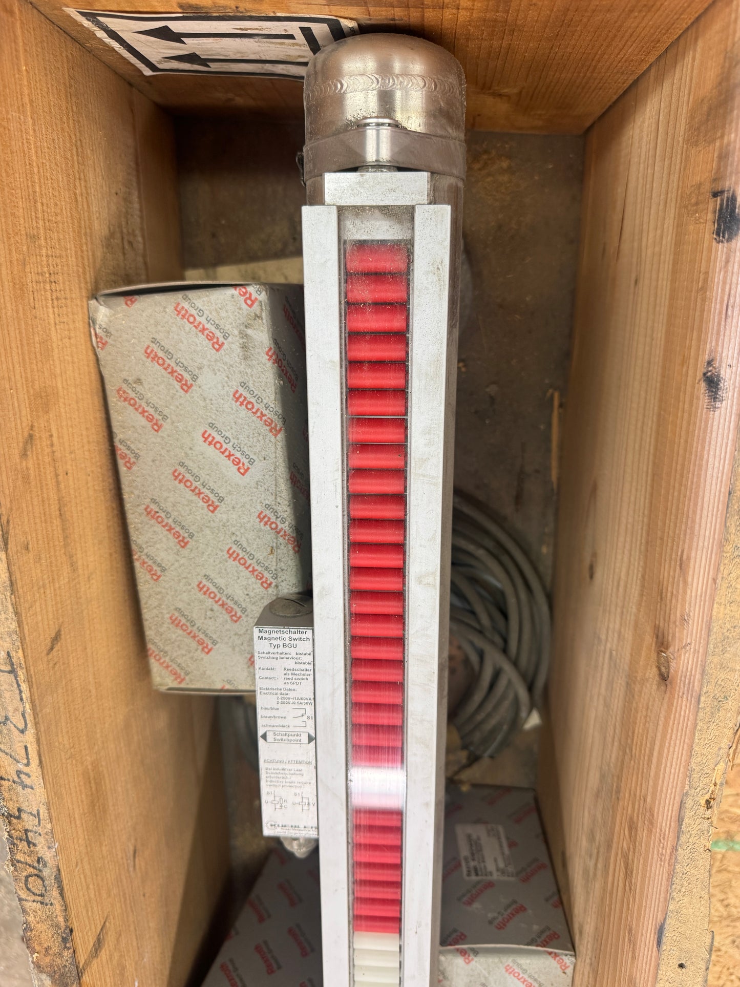 Kübler BNA Magnetic Level Indicator 2 to 250 Volt Untested Surplus