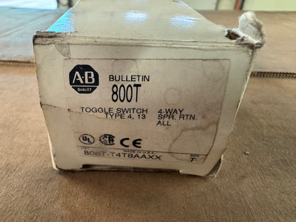 Allen-Bradley Toggle Switch 800T-T4T8 AAXX 600V AC