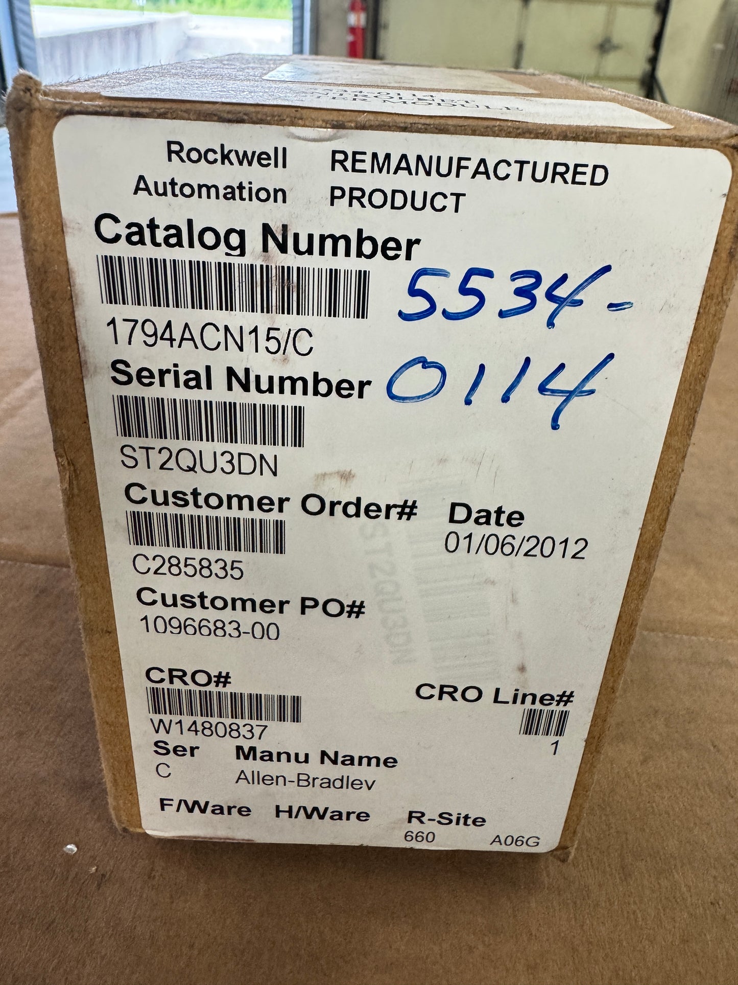 Allen-Bradley ControlNet Adapter Module 1794-ACN15/C 24 VDC