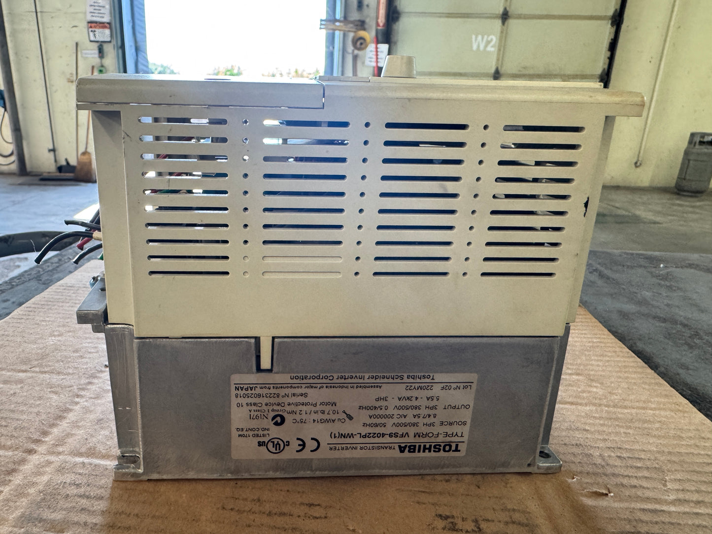 Toshiba VFD Transistor Inverter VFS9-4022PL-WN(1) - 3 HP Variable RPM