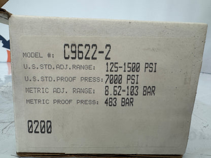 Barksdale Pressure Actuated Switch C9622-2 1/4 in. NPT Female 7000 PSI Proof Pressure m00383