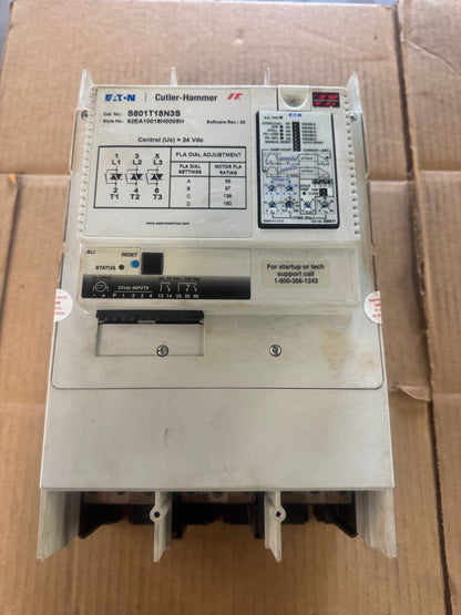 Eaton Cutler-Hammer S801T18N3S Soft Starter Untested Surplus