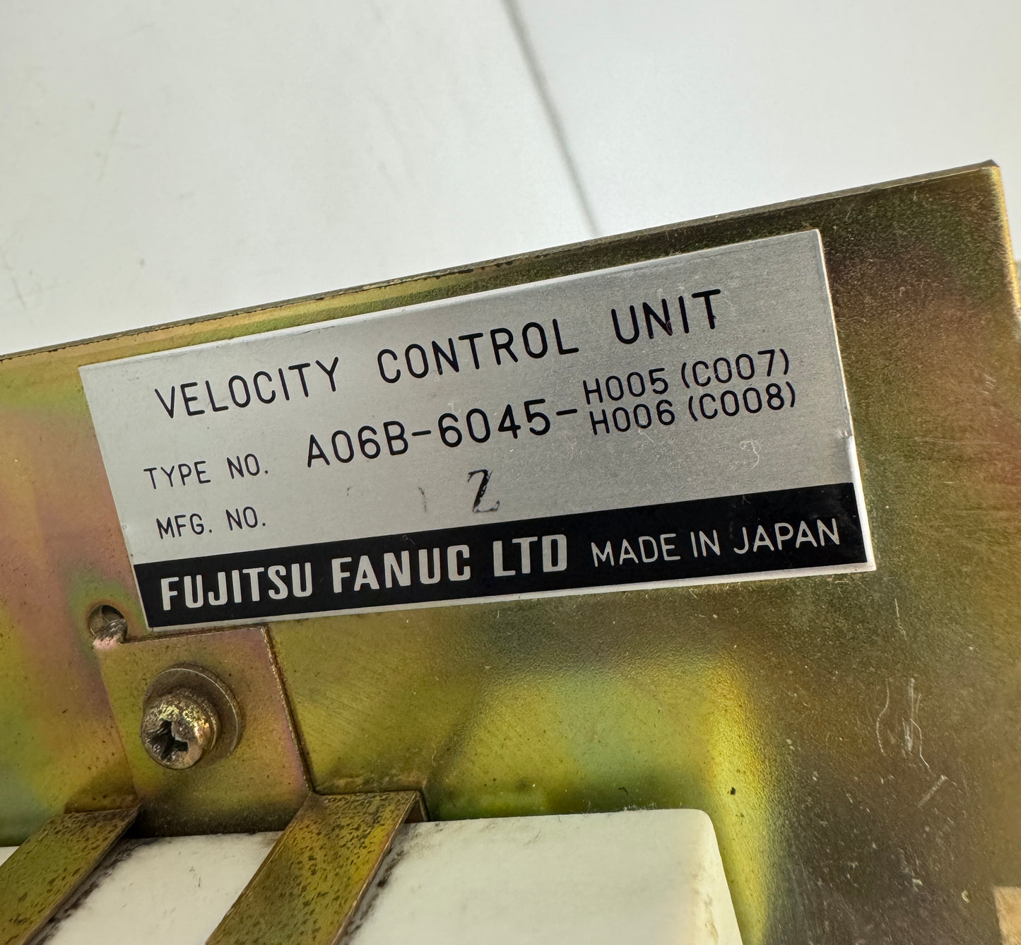 Fujitsu Fanuc LTD Velocity Control Unit A06B-6045-H005 (C007) / A06B-6045-H006 (C008)