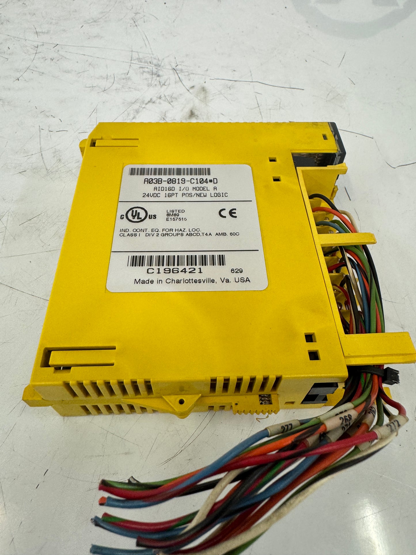 Fanuc I/O Module A03B-0819-C104#D 24V DC m00493
