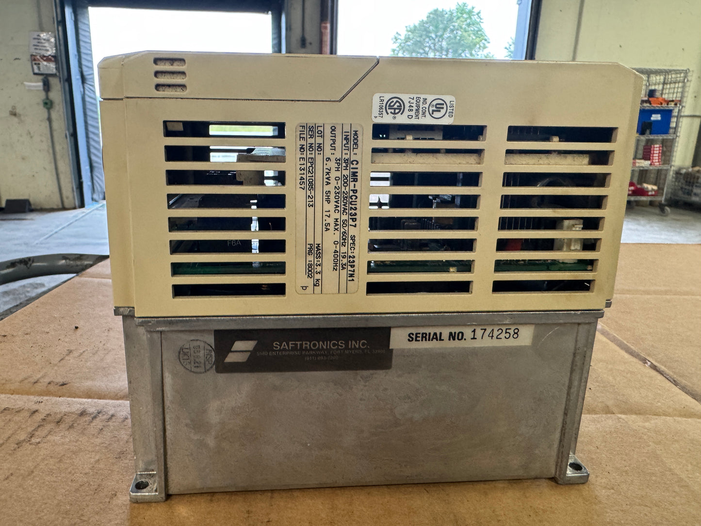Saftronics VFD CIMR-PCU23P7 - 5 HP Variable RPM