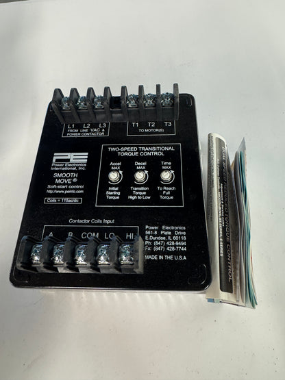Power Electronics International Two Speed Soft Start Controller SM8A2L 200 to 460 VAC