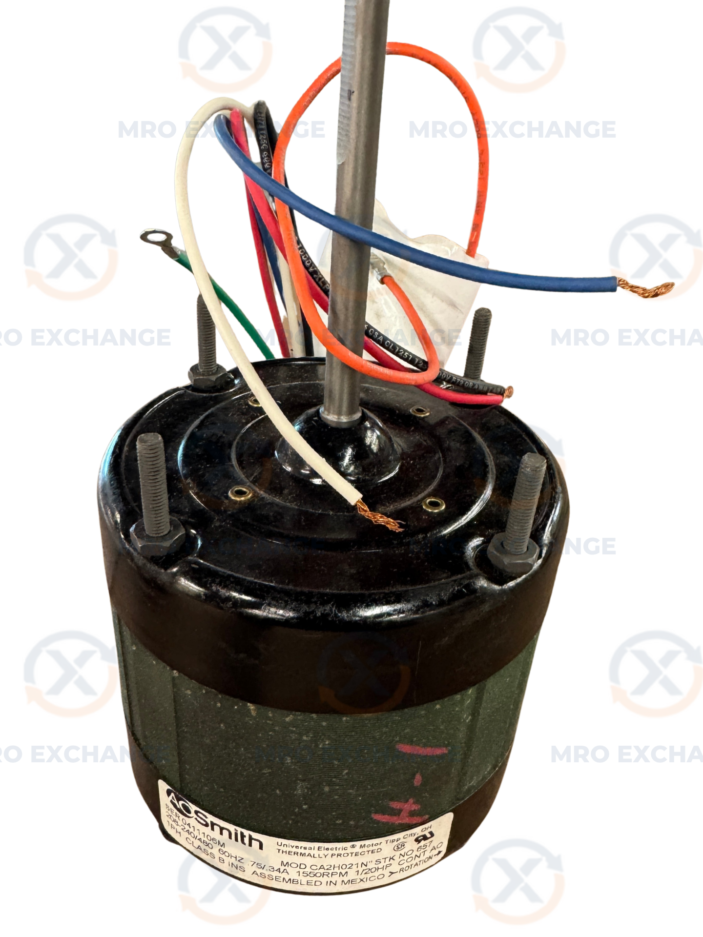 A.O. Smith Condenser Fan Motor CA2H021N - 1 HP 1500 RPM