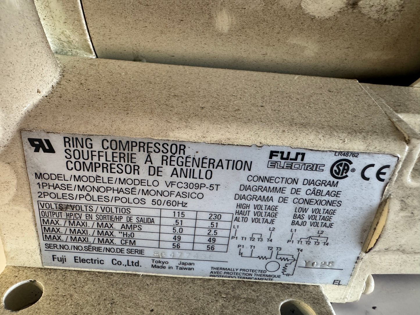 Fuji Electric Ring Compressor Ring Compressor