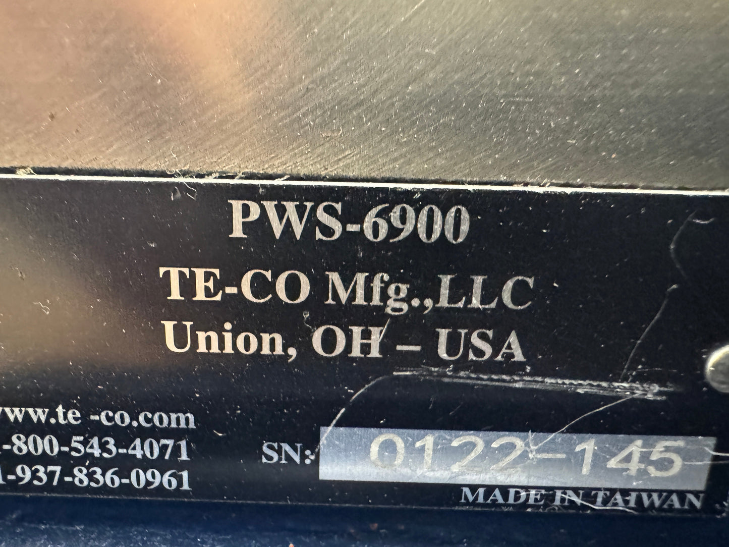 TE-CO Mfg Machine Vise PWS-6900 | 6 In. Jaw Width, 9 In. Jaw Opening m00843