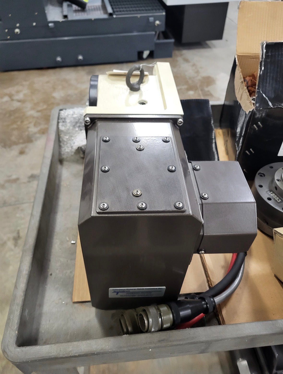 Tsudakoma RWA-200R CNC Rotary Table with 8 In. 3-Jaw Chuck, Faceplate, and Adapters