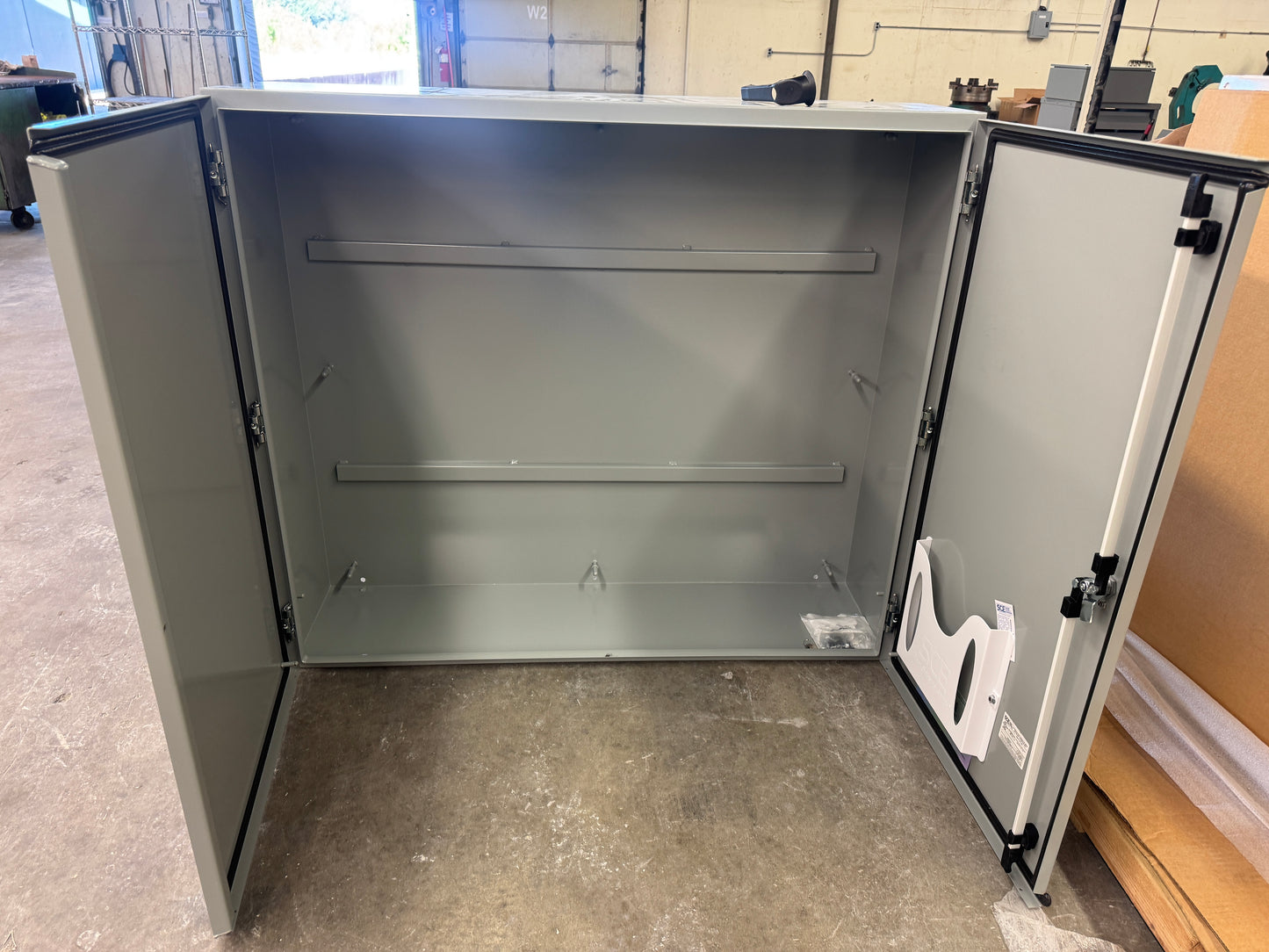 Saginaw Control & Engineering Two Door Wall Mount Enclosure SCE-424812WFLP