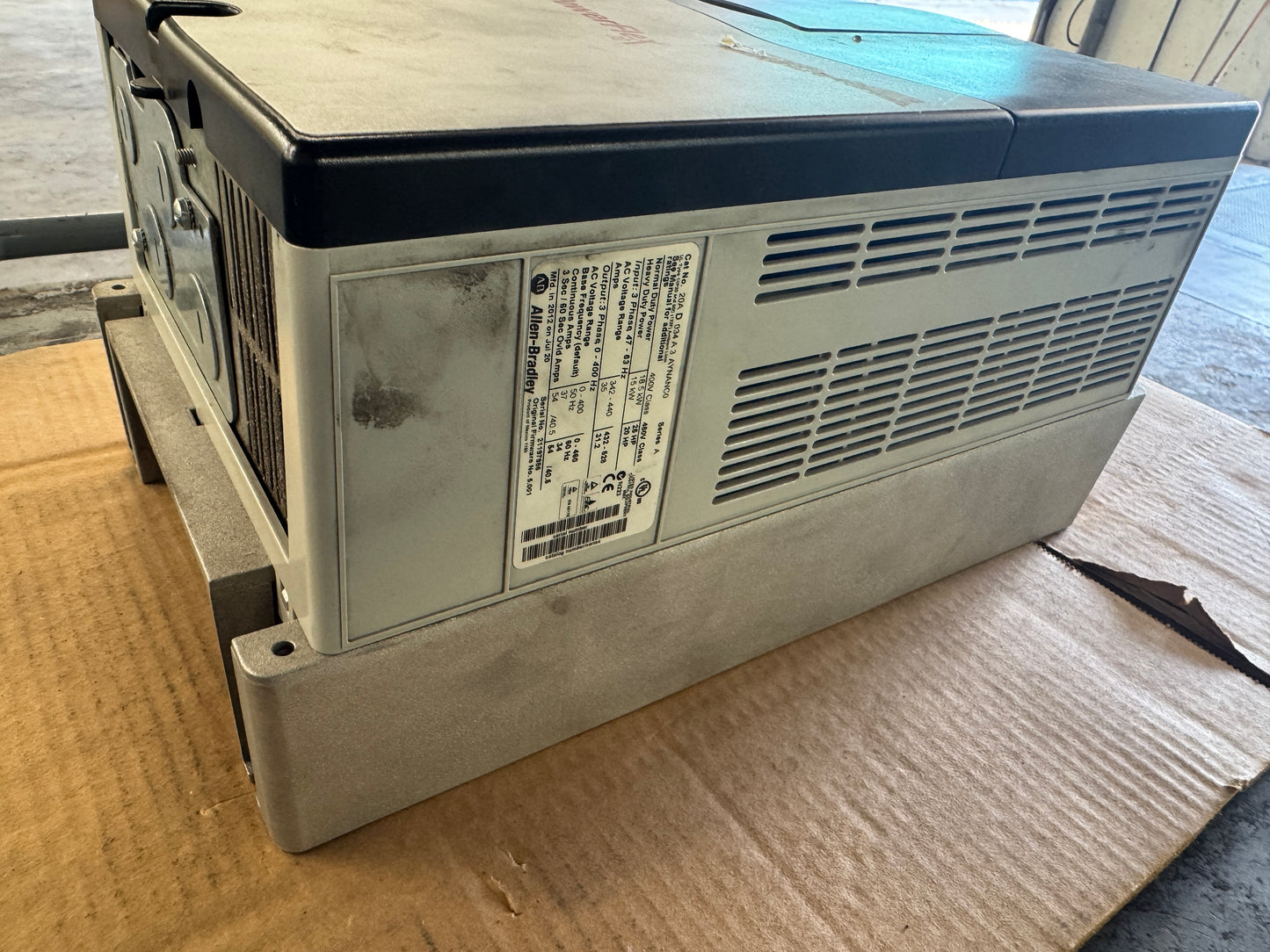 Allen-Bradley 20AD034A3AYNANC0 Variable Frequency Drive 480V AC 3-Phase