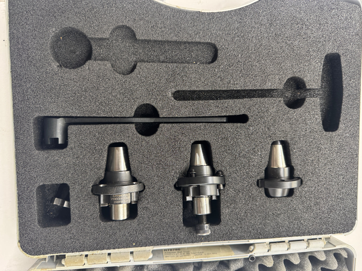 Eppinger PRECI-FLEX 25 Adapter Set R78786 | BMT55 | ER25 Collet Chuck, 5/8 In. Weldon, Face Mill Holder