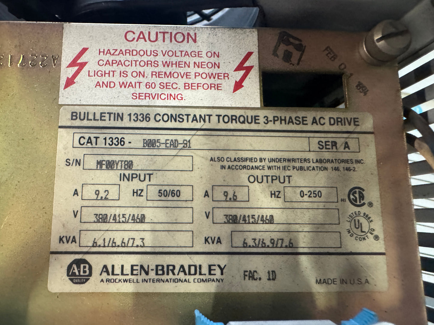 Allen-Bradley 1336-B005-EAD-S1 AC Drive