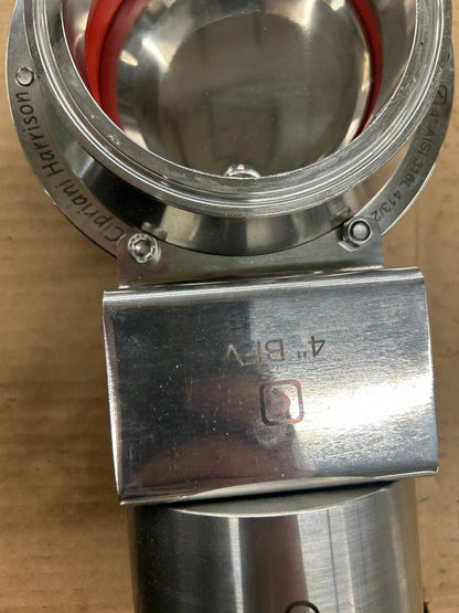 Cipriani Harrison Sanitary Butterfly Valve 9C440/09/21 4 In. Tri-Clamp