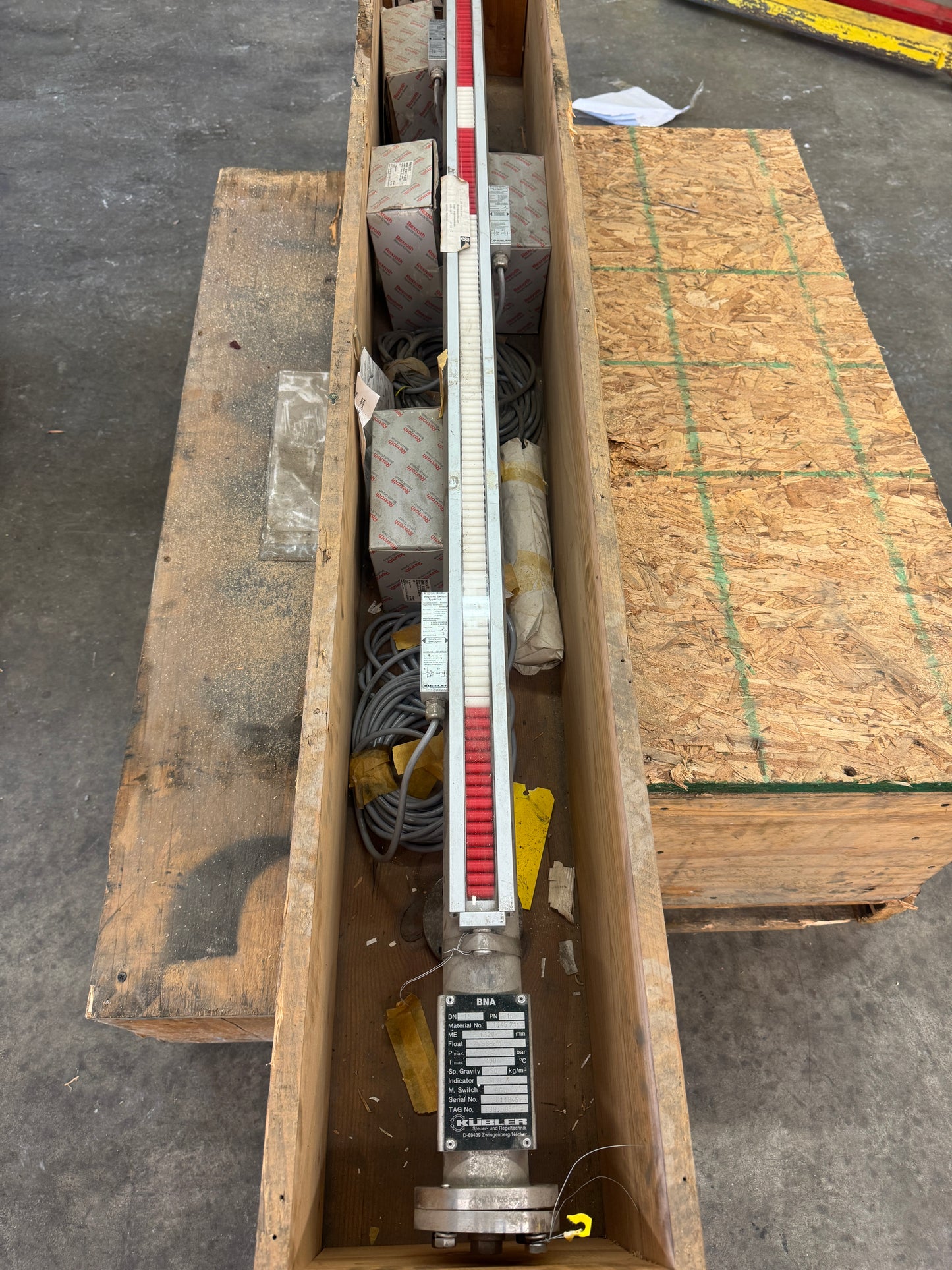 Kübler BNA Magnetic Level Indicator 2 to 250 Volt Untested Surplus