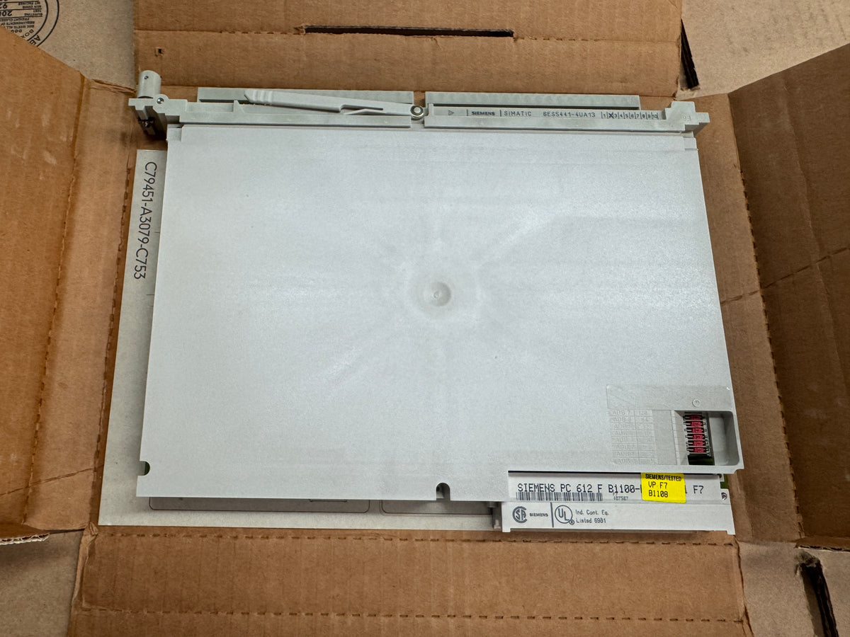 Siemens 6ES5441-4UA13 SIMATIC S5 Digital Output Module 24V DC Inspected Surplus - Appears Unused
