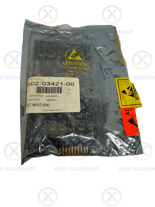 Giddings and Lewis Fast Input SBX Board 502-03421-00