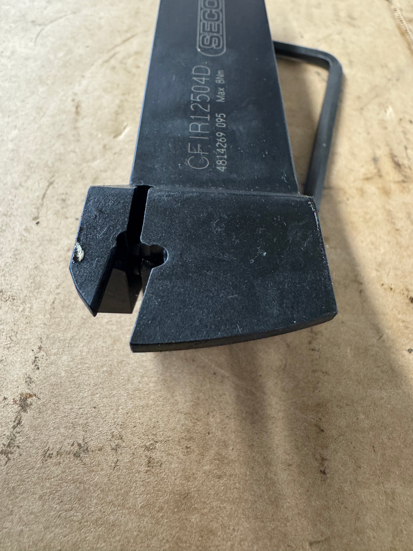 Seco Tools Indexable Grooving Tool Holder CFIR12504D | 1-1/4 In. Square Shank, 4 Insert Seat | Orientation: Radial