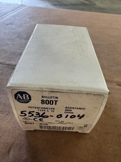 Allen-Bradley Potentiometer 800T-U19 300V AC/DC