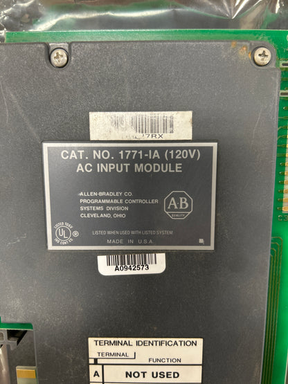 Allen-Bradley AC Input Module 1771-IA m02482 120V AC