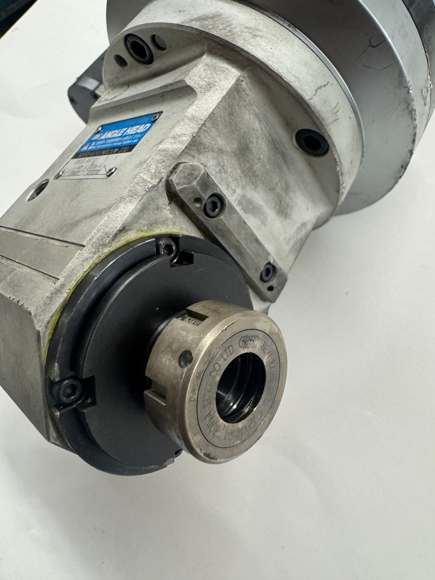 BIG Daishowa Right Angle Head BCV50-AG90/NBS10W-230 | CAT50 | NBS10W Collet Chuck Output, 230 Mm Gauge Length | Orientation: Radial