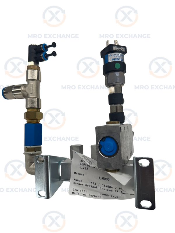 Festo PEV-1/4-A-SW27-B-OD / 175252 Pneumatic Pressure Switch Assembly G1/4 15 to 145 PSI