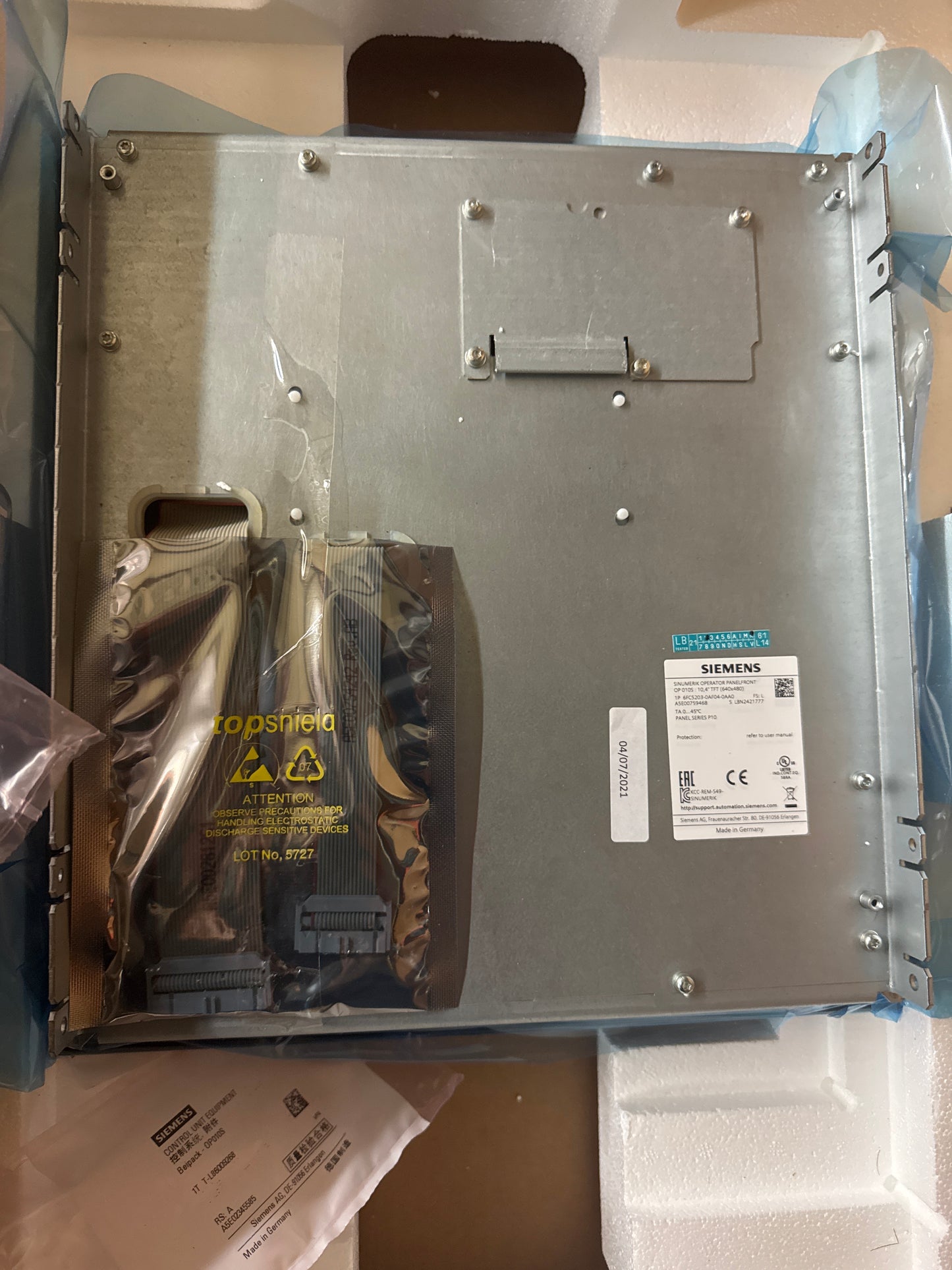 Siemens HMI 6FC5203-0AF04-0AA0 24V DC