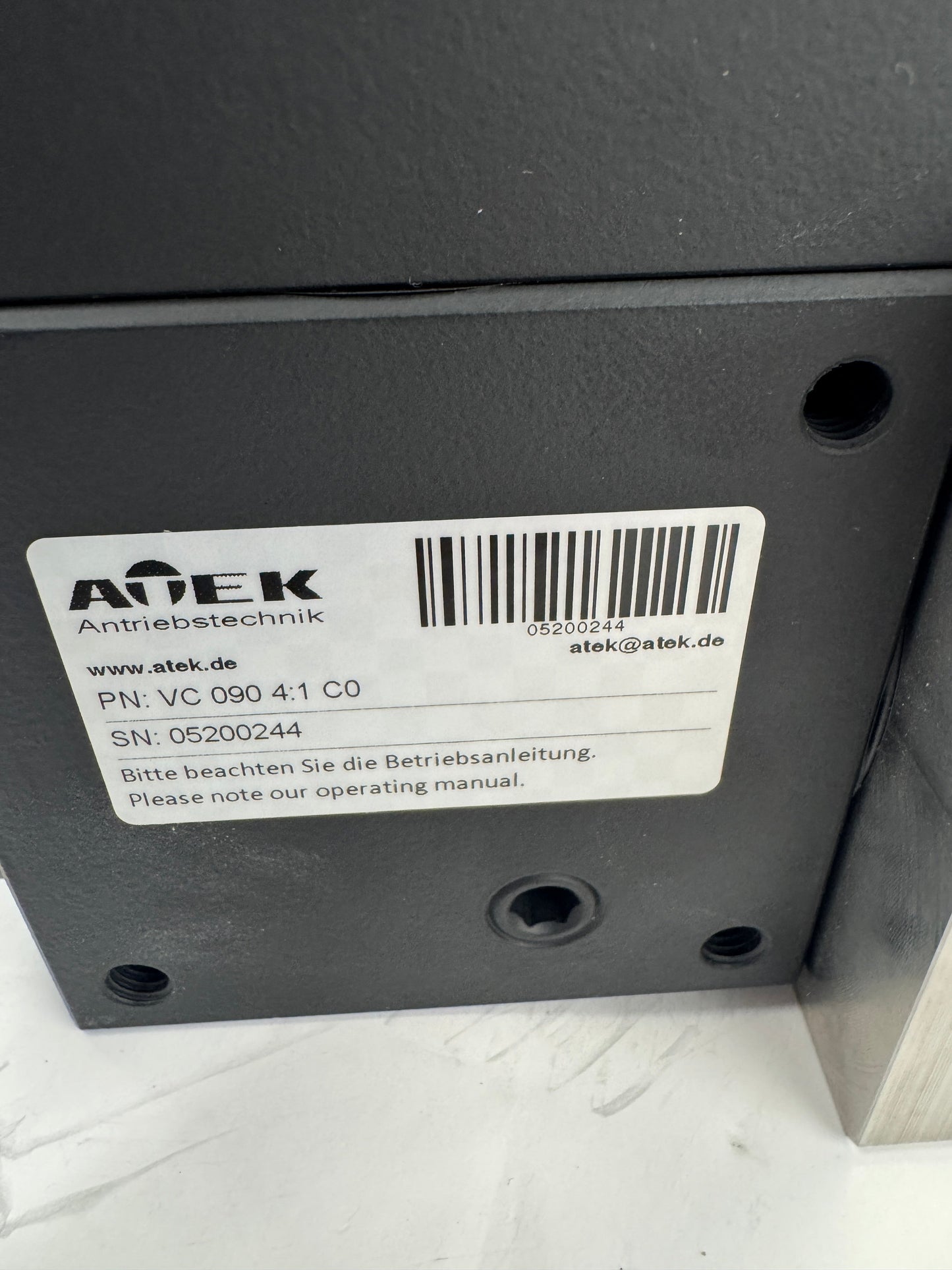 B&R Automation Servo Gearmotor Assembly 8JSA33.E9045D200-0 - Variable 4000 RPM