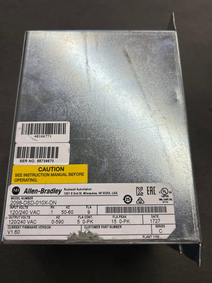 Allen-Bradley Servo Drive 2098-DSD-010X-DN Series C 100-240V AC