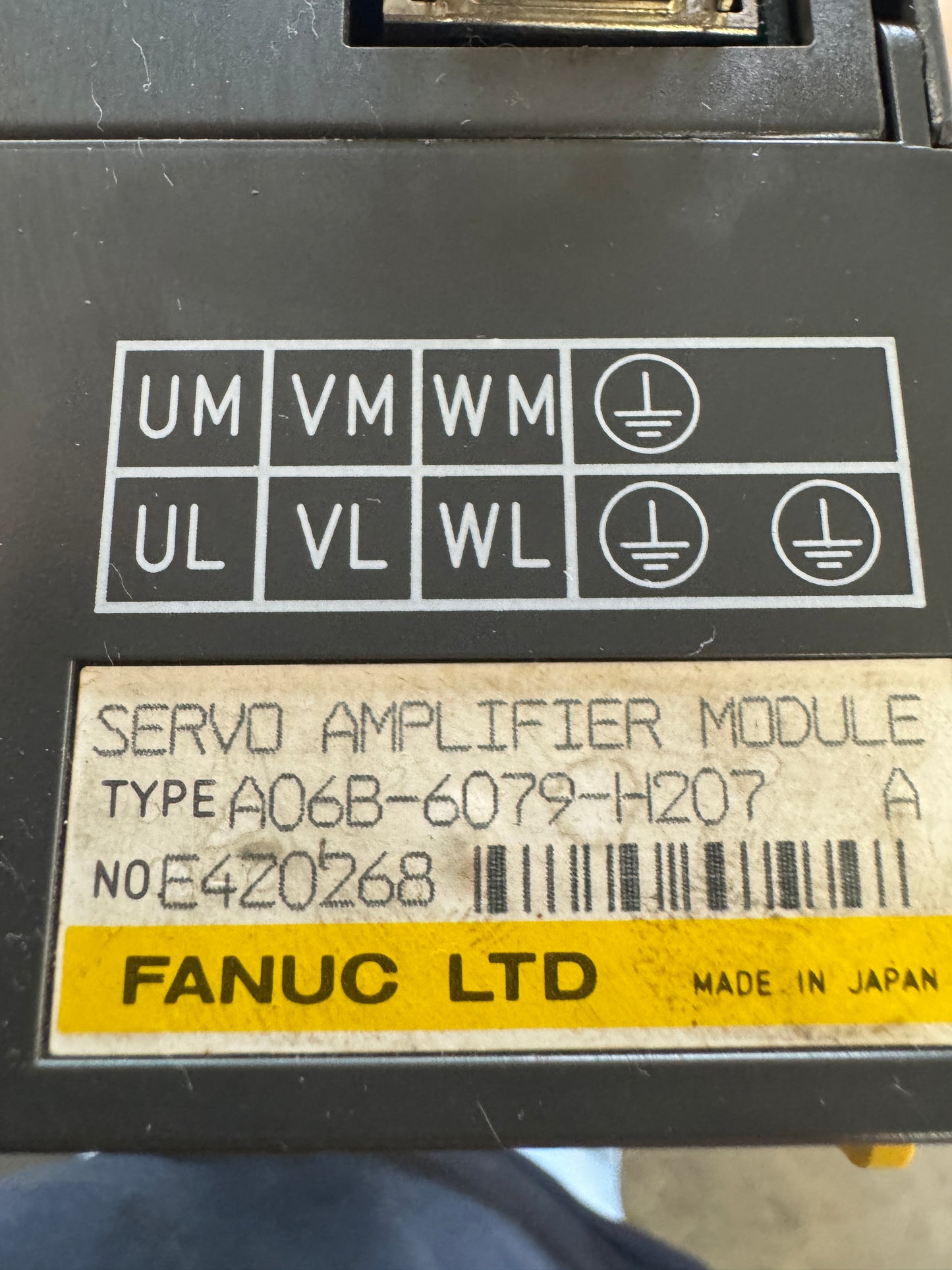Fanuc A06B-6079-H207 Servo Amplifier Module Untested Surplus