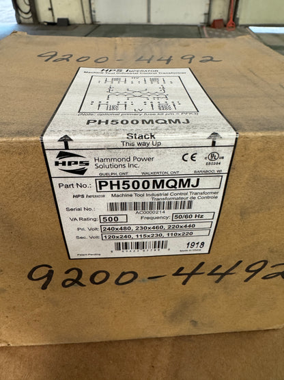 Hammond Power Solutions Industrial Control Transformer PH500MQMJ