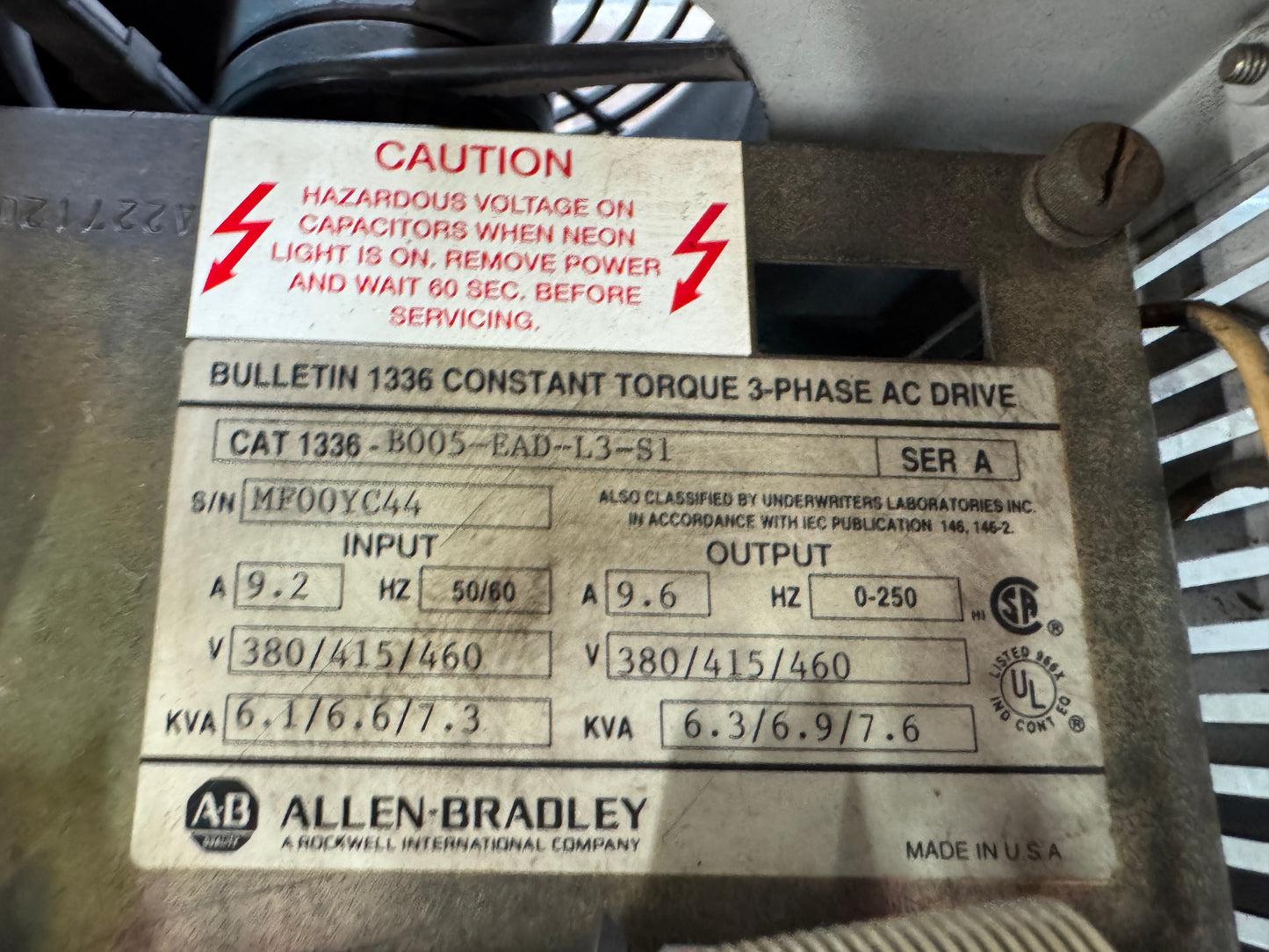 Allen-Bradley 1336-B005-EAD-L3-S1 AC Drive